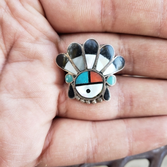 Jewelry - Sunface Inlay Ring Sterling Silver